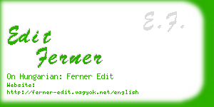 edit ferner business card